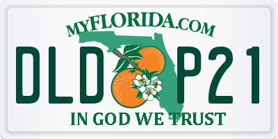 FL license plate DLDP21