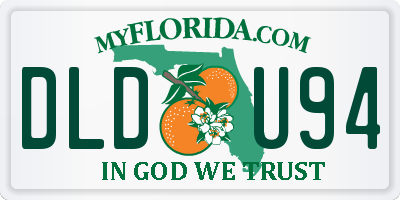 FL license plate DLDU94