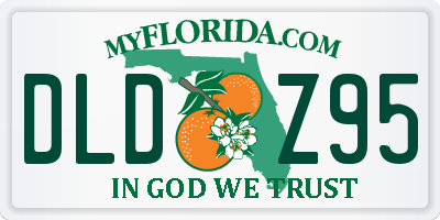 FL license plate DLDZ95