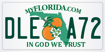 FL license plate DLEA72