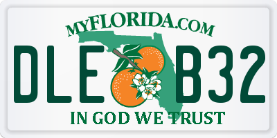 FL license plate DLEB32