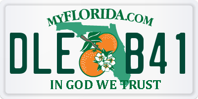 FL license plate DLEB41