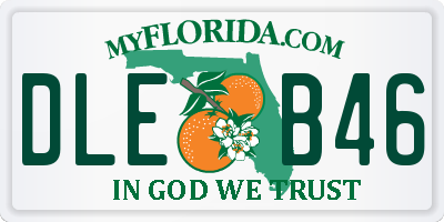 FL license plate DLEB46