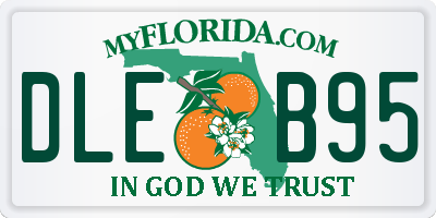 FL license plate DLEB95