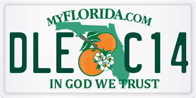 FL license plate DLEC14