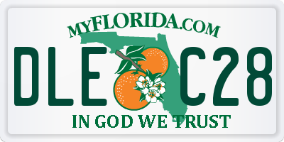 FL license plate DLEC28
