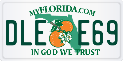 FL license plate DLEE69