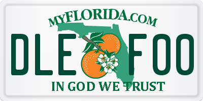 FL license plate DLEF00