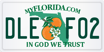 FL license plate DLEF02