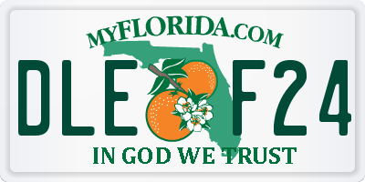 FL license plate DLEF24