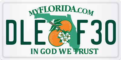 FL license plate DLEF30