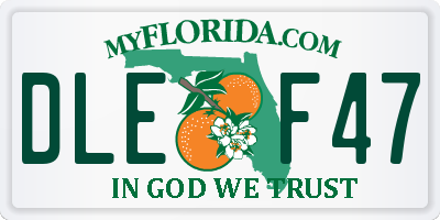 FL license plate DLEF47