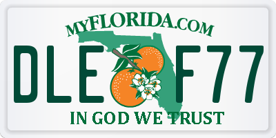 FL license plate DLEF77