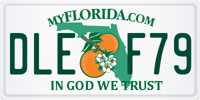 FL license plate DLEF79