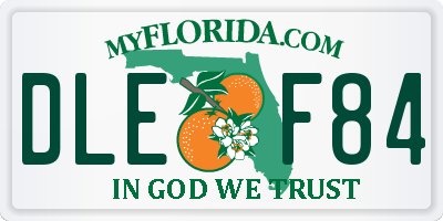 FL license plate DLEF84