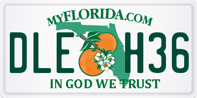 FL license plate DLEH36