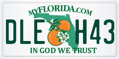 FL license plate DLEH43