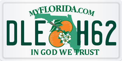 FL license plate DLEH62