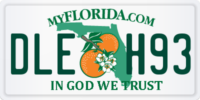 FL license plate DLEH93