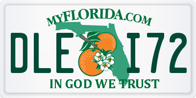 FL license plate DLEI72