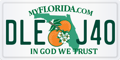 FL license plate DLEJ40