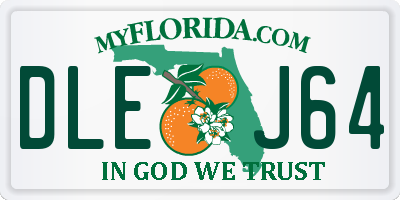 FL license plate DLEJ64