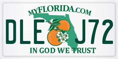 FL license plate DLEJ72