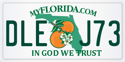 FL license plate DLEJ73