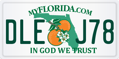 FL license plate DLEJ78