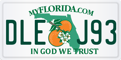 FL license plate DLEJ93