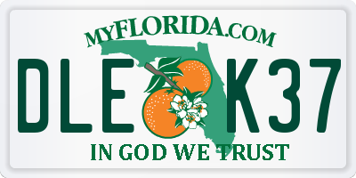 FL license plate DLEK37