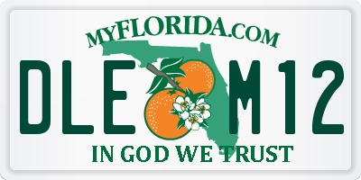 FL license plate DLEM12