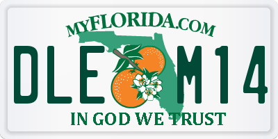 FL license plate DLEM14