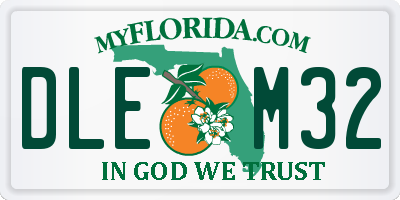 FL license plate DLEM32