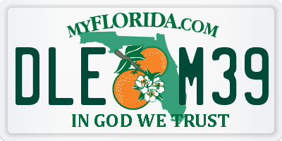 FL license plate DLEM39