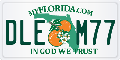 FL license plate DLEM77