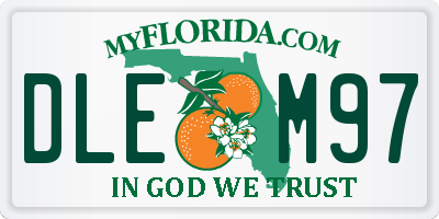 FL license plate DLEM97