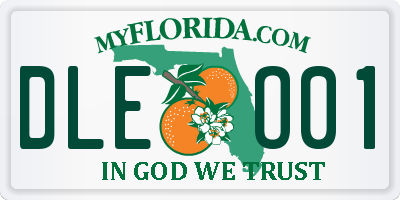 FL license plate DLEO01