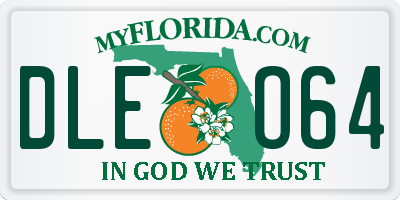 FL license plate DLEO64