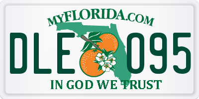 FL license plate DLEO95