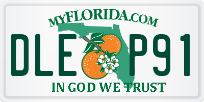 FL license plate DLEP91