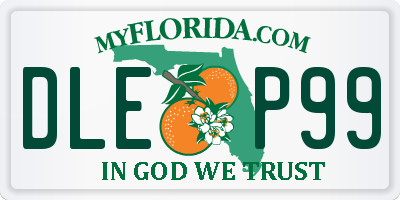 FL license plate DLEP99