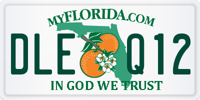 FL license plate DLEQ12
