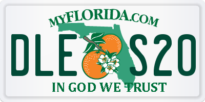 FL license plate DLES20