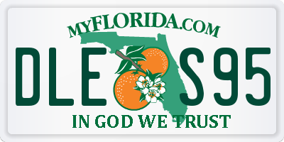 FL license plate DLES95
