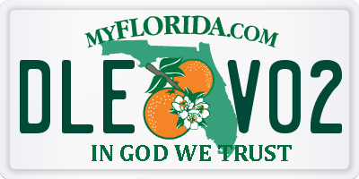 FL license plate DLEV02