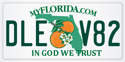 FL license plate DLEV82