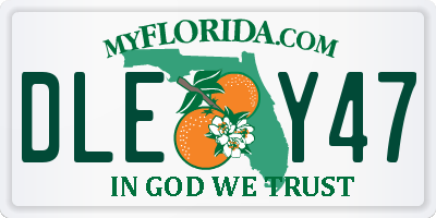 FL license plate DLEY47