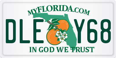 FL license plate DLEY68
