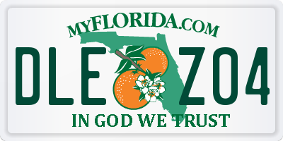 FL license plate DLEZ04
